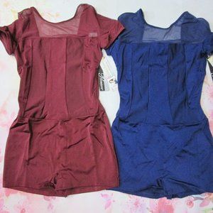 Leotard New Women's XS SA MA LA Body Wrappers Mesh Biketard Dance Ballet Costume